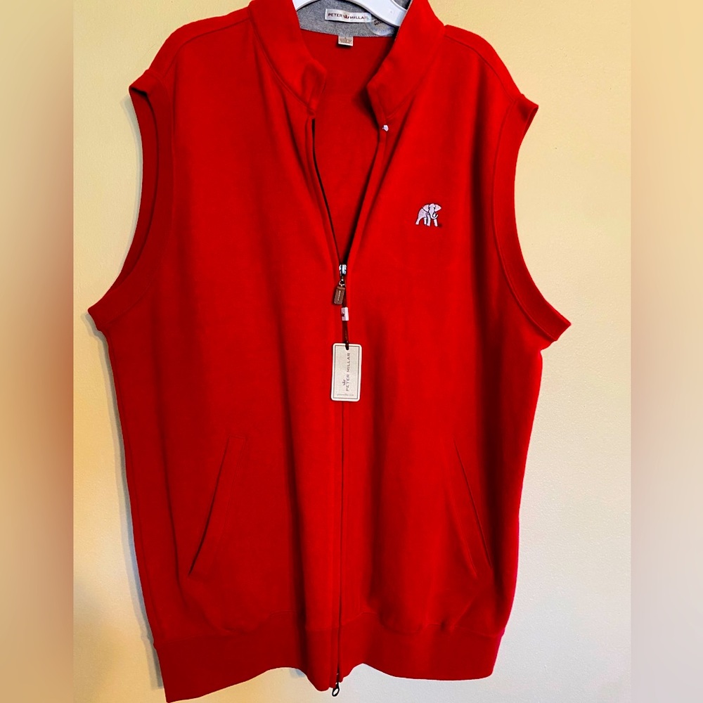 Peter Millar zip up vest Large NWT
